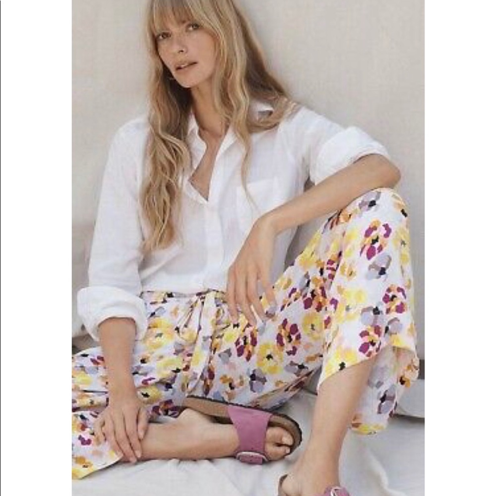 Maeve Island Wide Leg Floral Pants 🏝